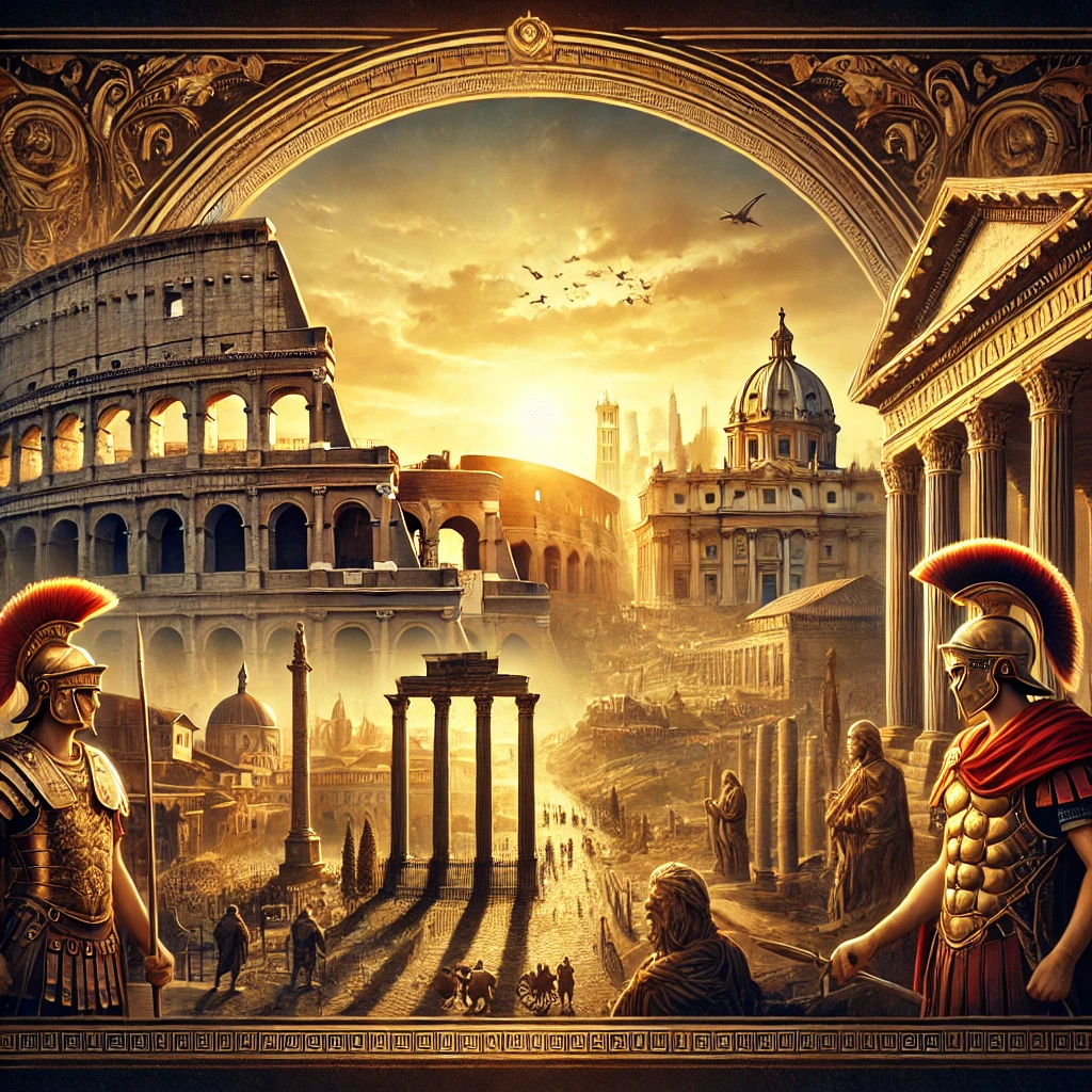the roman empire rise and fall